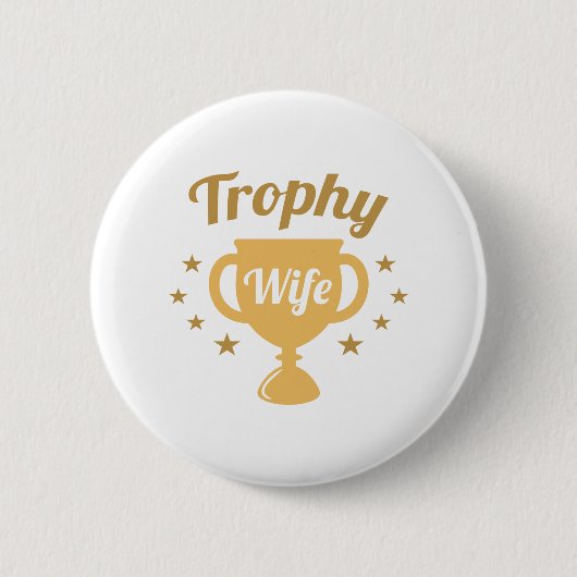 Badge Rond 5 Cm Femme de trophée (Devant)