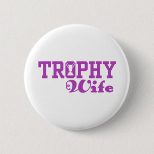 Badge Rond 5 Cm Femme de trophée