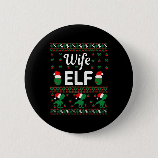 Badge Rond 5 Cm femme elf noël laide pull (Devant)