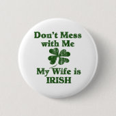 Badge Rond 5 Cm Femme irlandaise (Devant)