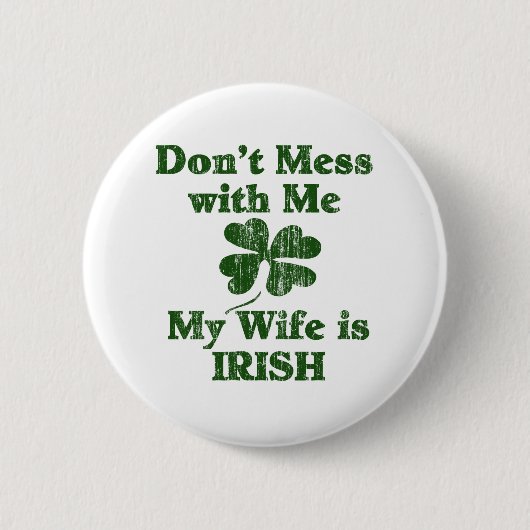 Badge Rond 5 Cm Femme irlandaise (Devant)