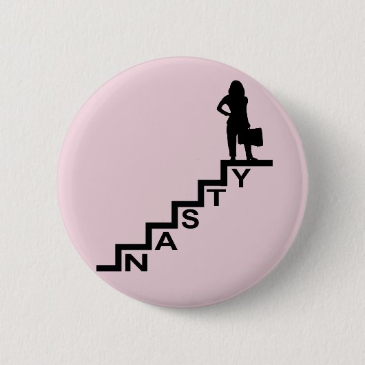 Badge Rond 5 Cm Femme méchante (Devant)