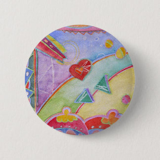 Badge Rond 5 Cm femme regardant la fenêtre amour de lor