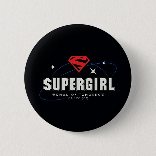 Badge Rond 5 Cm Femme super fille de demain (Devant)