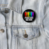 Badge Rond 5 Cm Femmes arc-en-ciel de la nation Pantsuit (En situation)