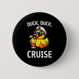 Badge Rond 5 Cm Femmes Canard Croisière Funny Famille Croisière Ma