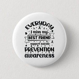 Badge Rond 5 Cm Femmes Chaque Jour Je Manque Mon Meilleur Ami Supp