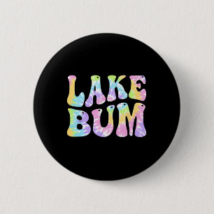 Badge Rond 5 Cm Femmes de bateau de voile de pêche d'été du lac Bu