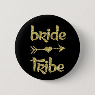 Badge Rond 5 Cm Femmes de demoiselle d'honneur de tribu de jeune