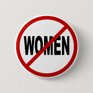 Badge Rond 5 Cm Femmes de la haine Women/No permises la