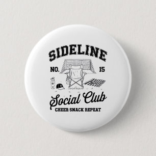Badge Rond 5 Cm Femmes en marge du Club Social Foot Maman Jour de