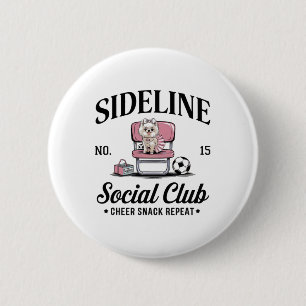 Badge Rond 5 Cm Femmes en marge du club social Footballeuse maman