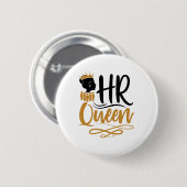 Badge Rond 5 Cm Femmes en ressources humaines (Devant & derrière)