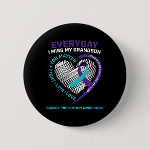 Badge Rond 5 Cm Femmes Hommes Vous Comptez Prévention Grand-Fils S