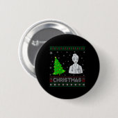 Badge Rond 5 Cm Femmes Infirmière Praticien Xmas Arbre Éclairage l (Devant & derrière)