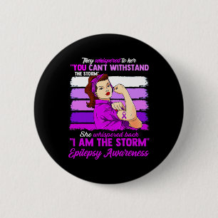 Badge Rond 5 Cm Femmes Je Suis Le Guerrier De Sensibilisation À L'