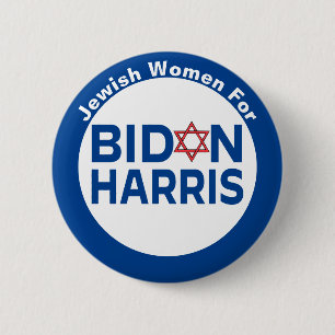 Badge Rond 5 Cm Femmes juives de Biden Harris