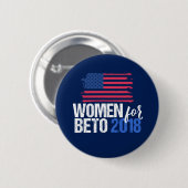 Badge Rond 5 Cm Femmes pour Beto 2018 | O'Rourke pour le Sénat (Devant & derrière)
