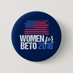 Badge Rond 5 Cm Femmes pour Beto 2018 % pipe% O'Rourke pour le