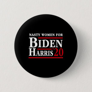 Badge Rond 5 Cm Femmes pour Joe Biden Kamala Harris 2020 Anti Trum