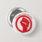 Badge Rond 5 Cm Femmes pour Obama (Devant & derrière)