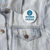 Badge Rond 5 Cm Femmes pour Obama (En situation)