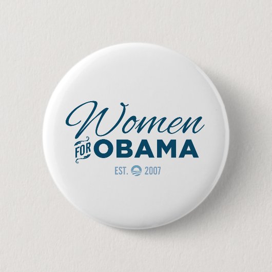 Badge Rond 5 Cm Femmes pour Obama (Devant)
