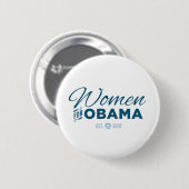 Badge Rond 5 Cm Femmes pour Obama (Devant & derrière)