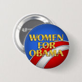 Badge Rond 5 Cm Femmes pour Obama (Devant & derrière)