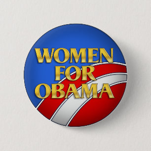 Badge Rond 5 Cm Femmes pour Obama
