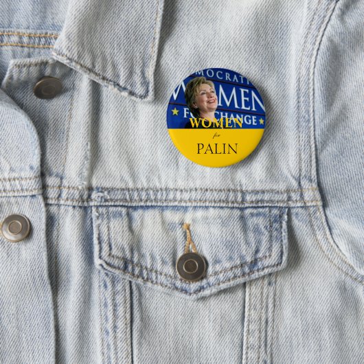 Badge Rond 5 Cm Femmes pour Palin (En situation)