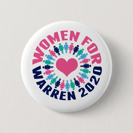 Badge Rond 5 Cm Femmes pour Warren 2020 (Devant)