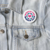 Badge Rond 5 Cm Femmes pour Warren 2020 (En situation)