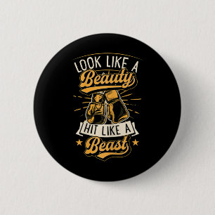 Badge Rond 5 Cm Femmes Regardent Comme Une Beauté Frappent Comme U