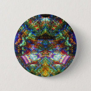 Badge Rond 5 Cm Fenêtre en verre teinté