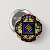 Badge Rond 5 Cm Fenêtre en verre teinté (Devant & derrière)