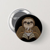 Badge Rond 5 Cm Fente-Café-Foam (Devant & derrière)