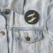 Badge Rond 5 Cm Fer et table à repasser (En situation)