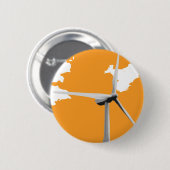 Badge Rond 5 Cm Ferme de vent verte de Knowes (Devant & derrière)