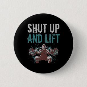 Badge Rond 5 Cm Fermer Et Ascenseur Motivationnel Citation Fitness