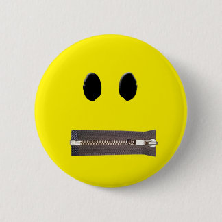 Badge Rond 5 Cm Fermeture éclair il sourire