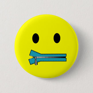 Badge Rond 5 Cm 'fermez- la fermeture éclairle PIN de VISAGE
