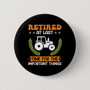 Badge Rond 5 Cm Fermier retraité Retraité Retraité Retraité Retrai