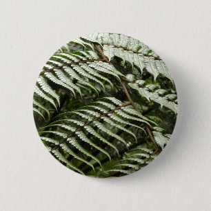 Badge Rond 5 Cm Fern Fronds II Dark Green Nature