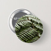 Badge Rond 5 Cm Fern Fronds II Dark Green Nature (Devant & derrière)