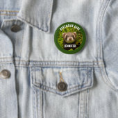 Badge Rond 5 Cm Ferret Brown dans l'herbe Fille d'anniversaire (En situation)