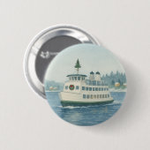 Badge Rond 5 Cm Ferry de jour Noël (Devant & derrière)
