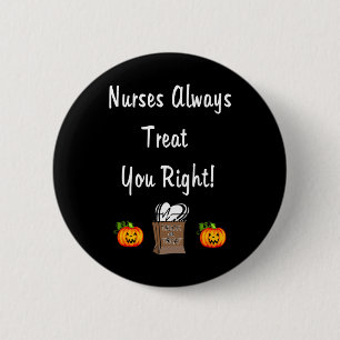 Badge Rond 5 Cm Festin de Halloween pour des infirmières