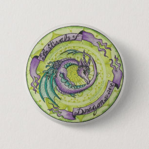 Badge Rond 5 Cm Festival de bouton de dragons