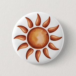 Badge Rond 5 Cm Fête Arc-en-ciel Bohème Chic